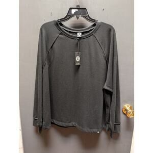 Circle X Size Womens 1X Gray long sleeve top sweatshirt NEW crew neck pullover